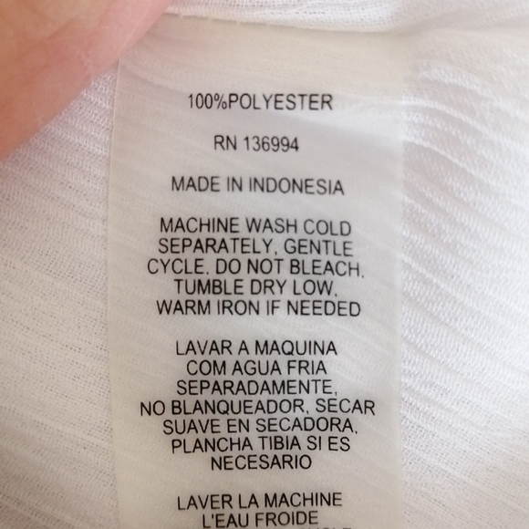 NWT,Sioni ,Boho style,2 layer,bat sleeve top, Size small - Picture 12 of 12